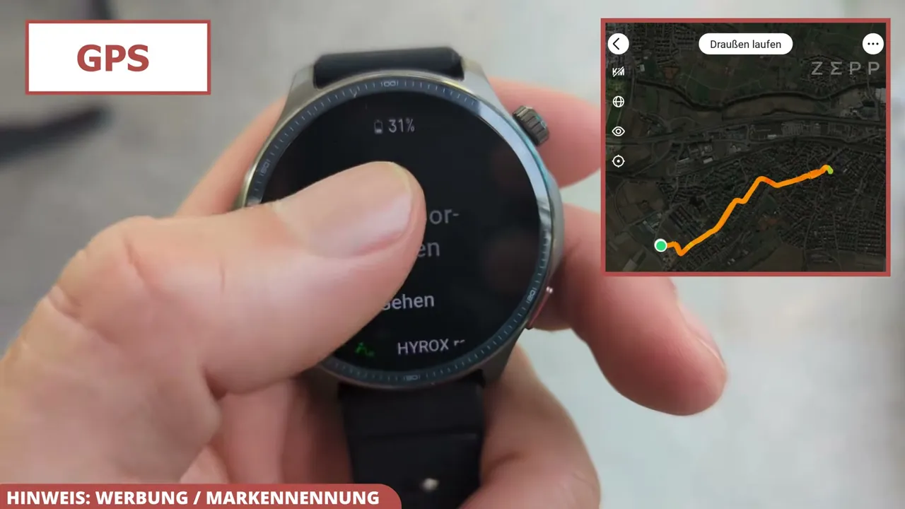 Aus meiner Sicht sorgt die präzise Dualband-GPS-Funktion bei Outdoor-Läufen für eine hervorragende Streckenaufzeichnung.