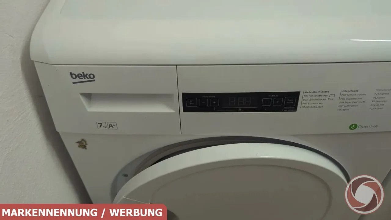 In meinem Test überzeugt mich der Beko Wärmepumpentrockner auf Anhieb mit seiner sparsamen Energieeffizienzklasse A+.