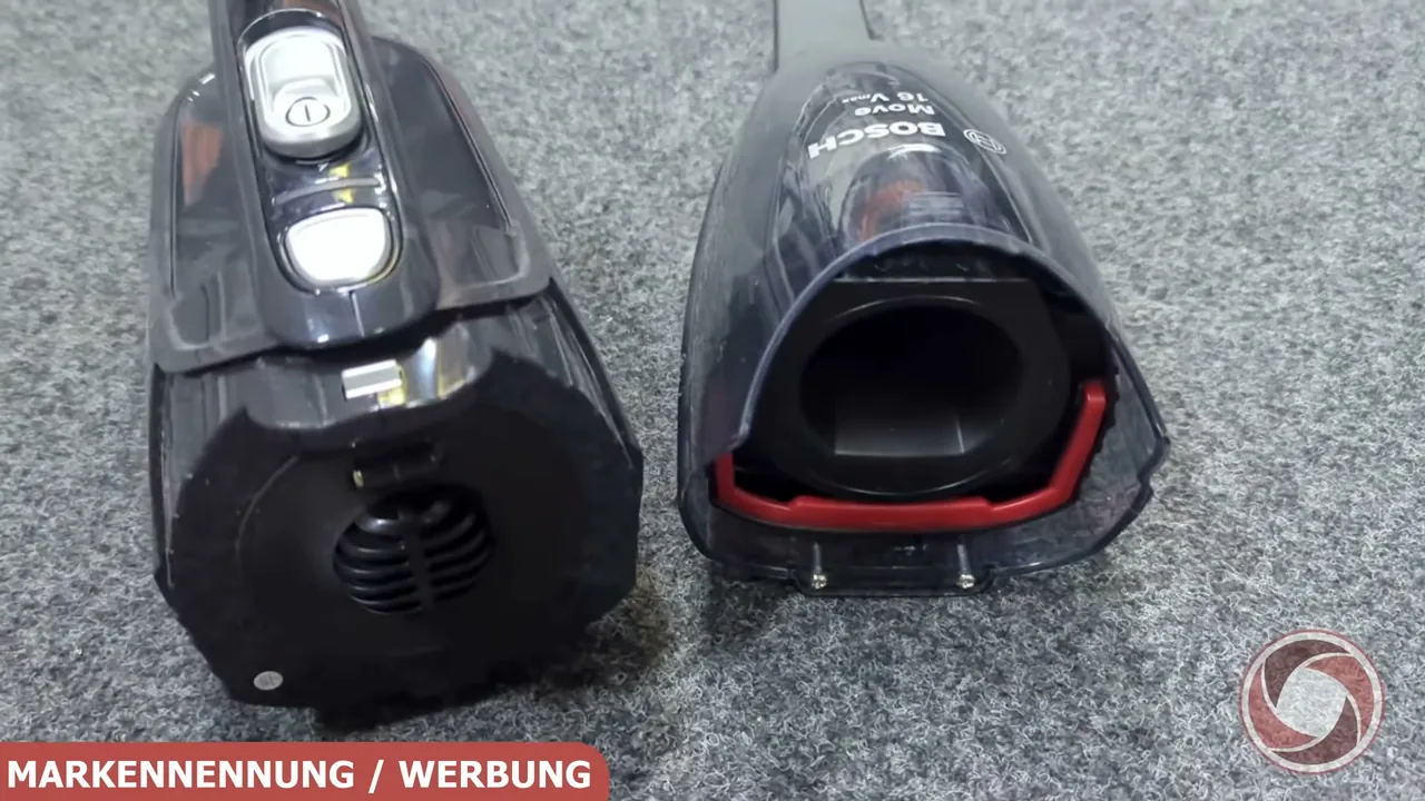 Die beutellose Staubbox lässt sich mit einem Klick zur Entleerung vom Motorgehäuse trennen.