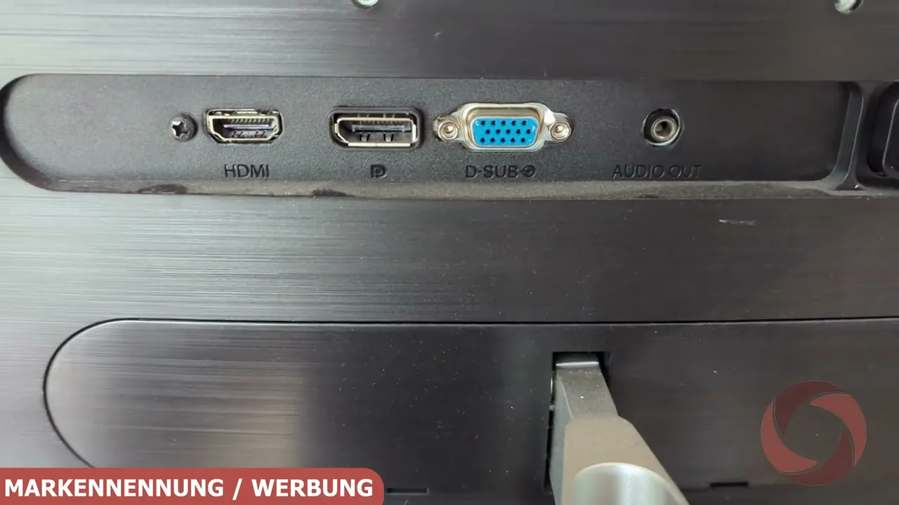 Aus meiner Sicht deckt die Auswahl mit HDMI, DisplayPort, VGA und Audio-Out alle wichtigen Anschlüsse für den PC-Alltag ab.