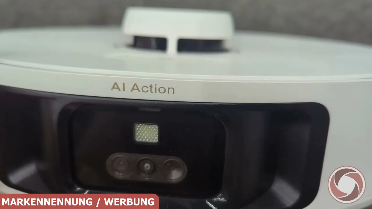 An der Front erfassen eine RGB-Kamera, ein Einzellaser und ein LED-Licht den Raum zur intelligenten Hinderniserkennung.