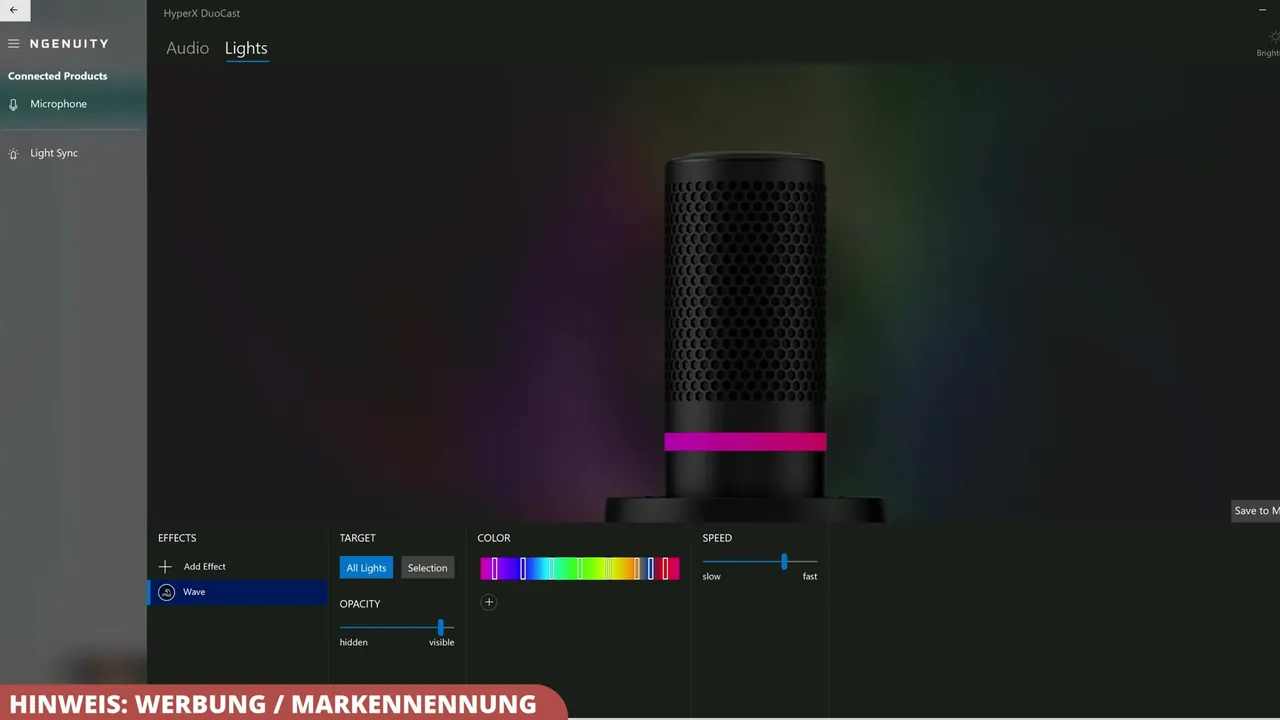 Ich denke, die individuelle Farbanpassung des Lichtbands über die übersichtliche Software ist ein großer Vorteil.