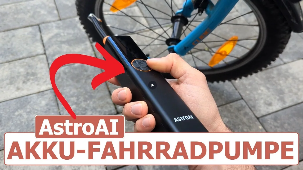 Video: AstroAI Akku-Fahrradpumpe