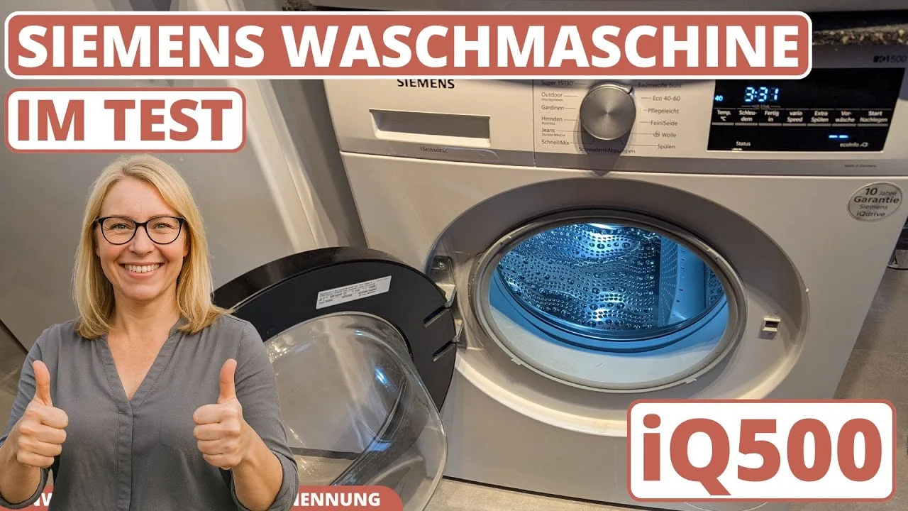 Video: Siemens iQ500 Waschmaschine