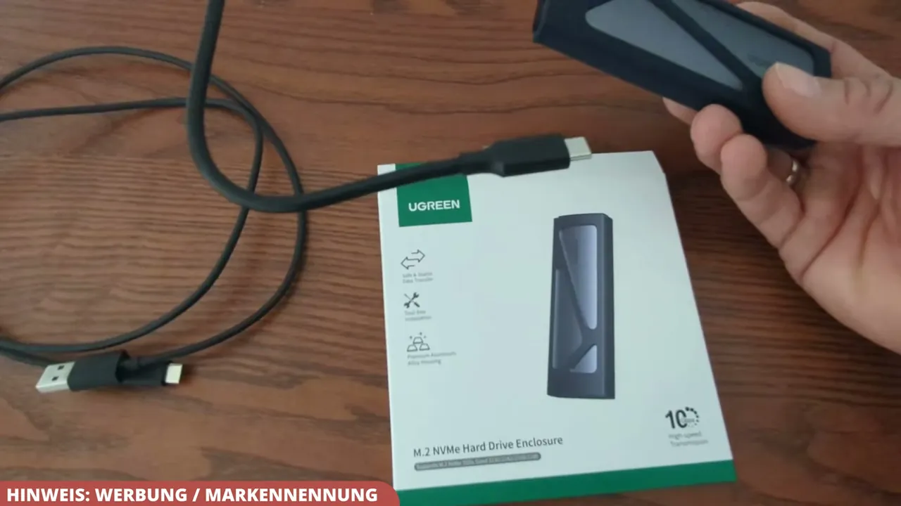 Ich finde das beiliegende Anschlusskabel extrem praktisch für die schnelle Verbindung mit dem Laptop.