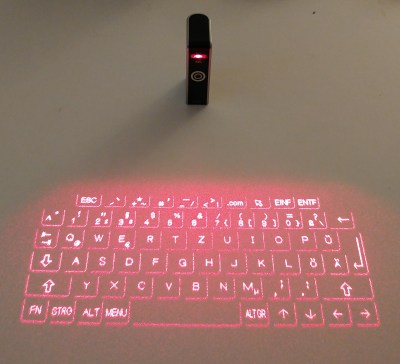 Laser Tastatur Test