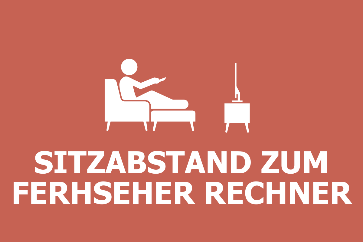 Rechner: Sitzabstand zum Fernseher